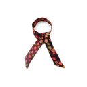 Lien en soie Sakura Ecaille – Bordeaux Orange