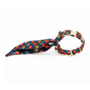 Bracelet doré et Lien en soie Ecaille Sakura - Bleu