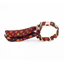 Bracelet doré et Lien en soie Ecaille Sakura - Bordeaux Orange