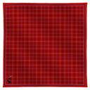 Carré en laine et soie 70, Tartan - Rouge