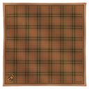 Carré en laine et soie 70, Tartan - Marron