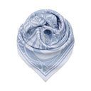 Silk scarf 67, Loïe Fuller - Blue