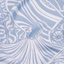 Silk scarf 67, Loïe Fuller - Blue
