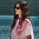 Silk scarf 67, Loïe Fuller - Pink