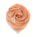 Silk scarf 67, Loïe Fuller - Orange