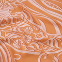 Silk scarf 67, Loïe Fuller - Orange
