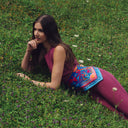 Silk scarf 67, Rio - Blue