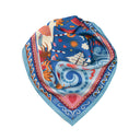 Carré de soie 67, Rio - Bleu