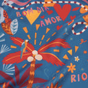 Silk scarf 67, Rio - Blue