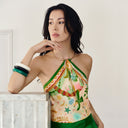 Silk square 67, Rio - Beige Green