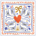 Carré de soie 90, Comme L'oiseau - Beige