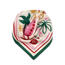Silk scarf 67, Seaside - Biege Green