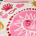 Silk scarf 67, Seaside - Biege Green