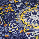 Silk scarf 90, Capri - Blue