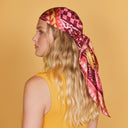 Carré de soie 90, Capri - Rose