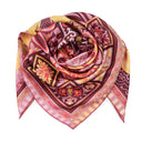 Carré de soie 90, Capri - Rose