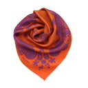 Silk square 67, Lace - Orange