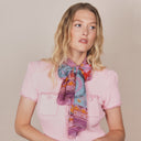 Silk scarf 43x140, Ipanema - Pink