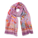 Silk scarf 43x140, Ipanema - Pink
