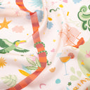 Silk scarf 43x140, Ipanema - Biege Green