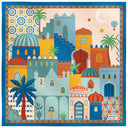 Carré de soie 67, Marrakech - Bleu