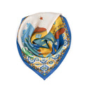 Carré de soie 67, Marrakech - Bleu