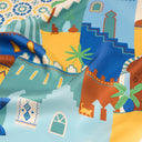 Carré de soie 67, Marrakech - Bleu