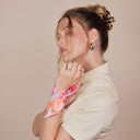 Bandeau de soie 6x86, La roseraie du parc de la tête d'or - Rose