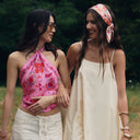 Silk scarf 67, Petit Trianon - Pink