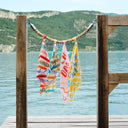 Silk scarf 49, Dolce Vita - Blue 
multicolor