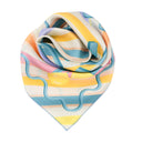 Carré de soie 49, Dolce Vita - Bleu multicilore