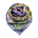 Carré de soie 67, Henri Edmond Cross, vallée avec Sapins – Bleu