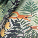 Carré de soie 67, Forêt tropicale avec Singe, Douanier Rousseau – Vert