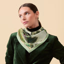 Silk square 67, The equatorial jungle, Douanier Rousseau – Green