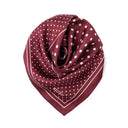 Carré de soie 67, Pois – Rouge