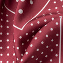 Carré de soie 67, Pois – Rouge