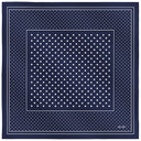 Silk Square 67, Polka Dots – Blue Navy