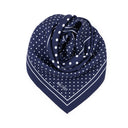 Silk Square 67, Polka Dots – Blue Navy