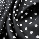 Silk Square 67, Polka Dots – Black