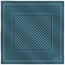 Carré de soie 67, Pois – Bleu