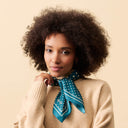 Silk Square 67, Polka Dots – Blue