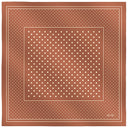 Carré de soie 67, Pois – Marron