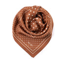 Silk Square 67, Polka Dots – Brown