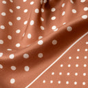 Silk Square 67, Polka Dots – Brown