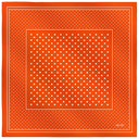 Carré de soie 67, Pois – Orange
