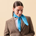 Silk Square 67, Polka Dots – Blue