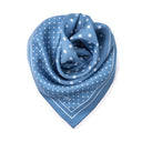 Silk Square 67, Polka Dots – Blue