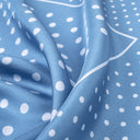 Silk Square 67, Polka Dots – Blue