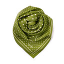 Carré de soie 67, Pois – Vert