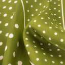 Carré de soie 67, Pois – Vert